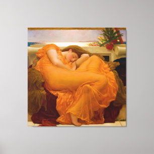 Flamma Juni vid herr Frederic Leighton Canvastryck