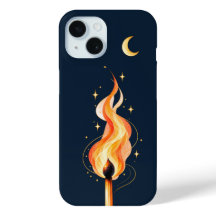 Flamma och mån telefonfodral