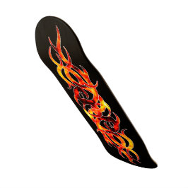 "Flamma på" Skateboarddäck Mini Skateboard Bräda 18,5 Cm