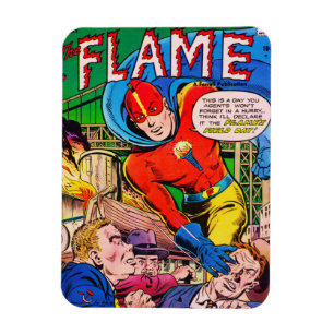 Flamma tecknader magnet
