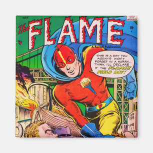 Flamma tecknader magnet