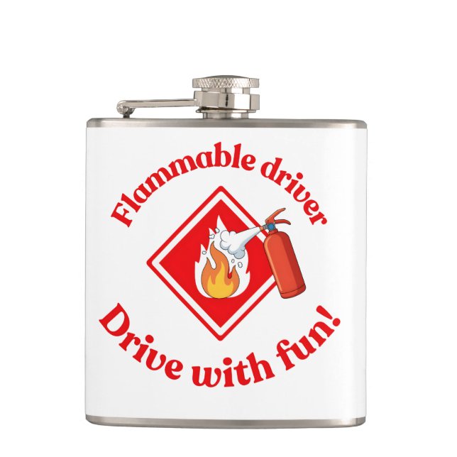 Flammable Driver Trucker Gift | Funny ADR Hazmat Fickplunta (Framsidan)