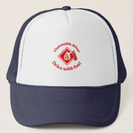 Flammable Driver Trucker Gift | Funny ADR Hazmat Keps