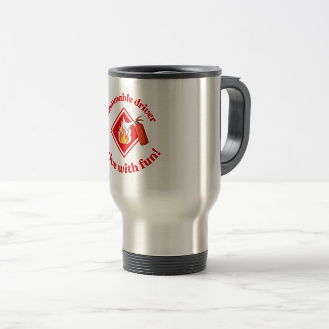 Flammable Driver Trucker Gift | Funny ADR Hazmat Resemugg (Framsida höger)
