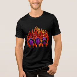 Flammande '3 Visa apor' Stil 01 T Shirt
