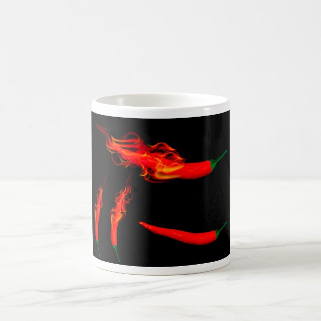 Flammande Chilipeppar Kaffemugg (Skapare uppladdad)