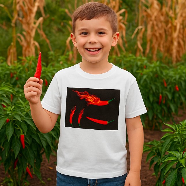 Flammande Chilipeppar T Shirt (Skapare uppladdad)