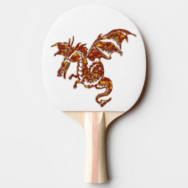 Flammande Drakar Pingisracket (Baksidan)