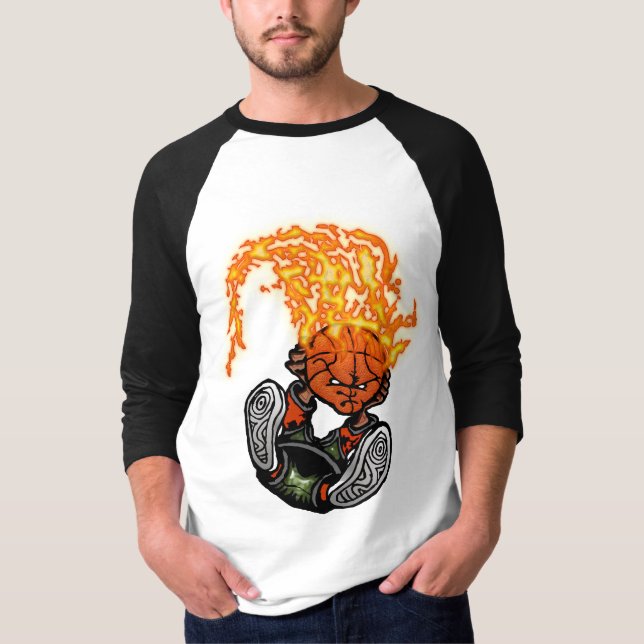 Flammande Dunk Tee Shirt (Framsida)