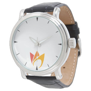Flammande eld (orange till röda lågor) armbandsur