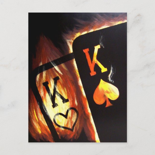 Flammande fick- Cowboys för tryck för Vykort (Framsida)