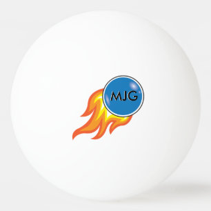 Flammande Fireballpersonlig Pingisboll
