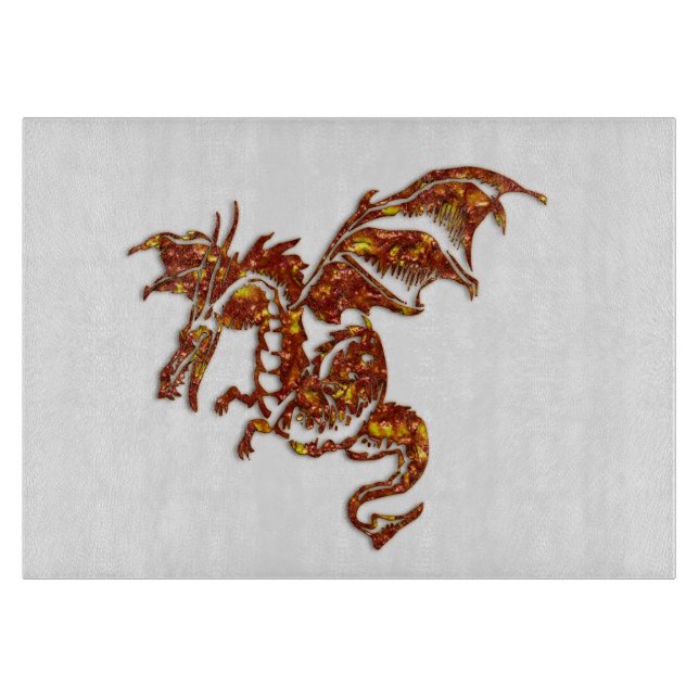 Flammande glas av Dragon (Framsidan)