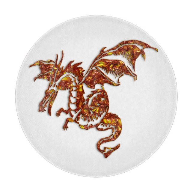 Flammande glas av Dragon (Framsidan)