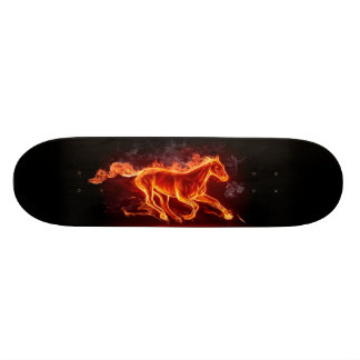 FLAMMANDE HÄST SKATEBOARD BRÄDA 20 CM