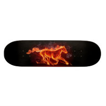 FLAMMANDE HÄSTSKATEBOARD