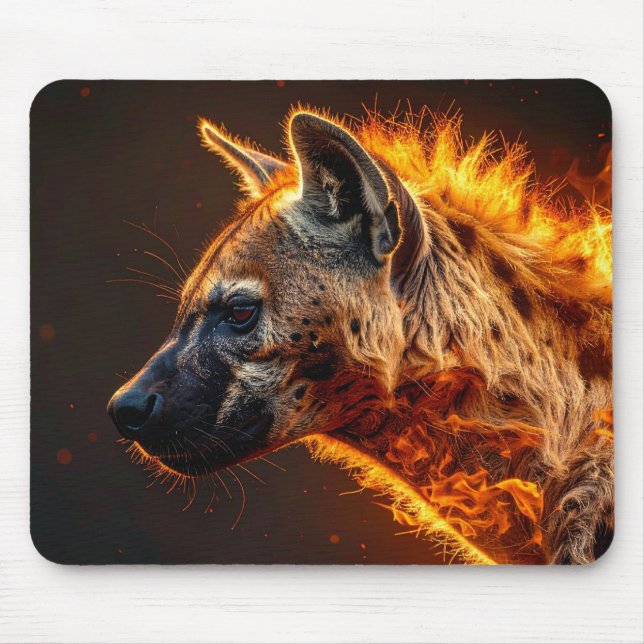 Flammande hyena musmatta (Framsidan)