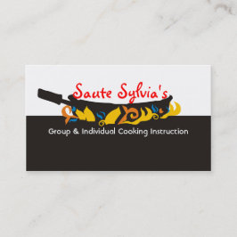 Flammande kort för affärer för catering för