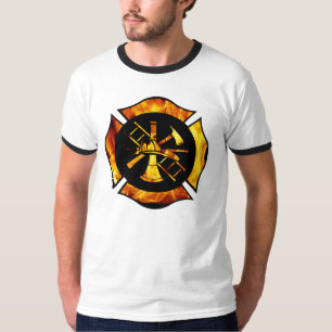 Flammande maltesisk kor t-shirt