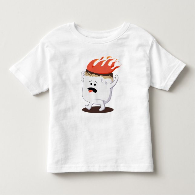 Flammande Marshmallow T Shirt (Framsida)