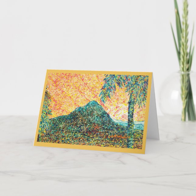 FLAMMANDE ÖKEN KORT (Framsida)