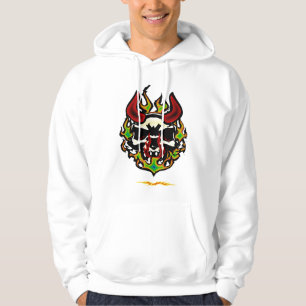 Flammande skalleHoodie Hoodie