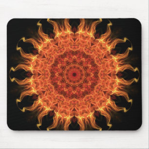 Flammande sol musmatta