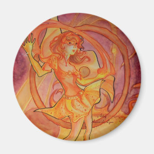 Flammande Solaris Magnet