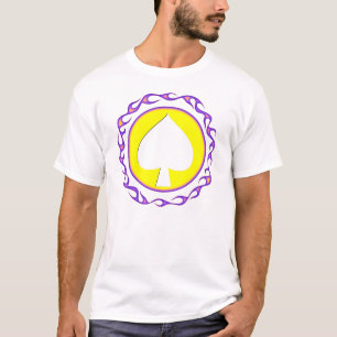 Flammande spadepoker/spelareT-tröja T-shirt