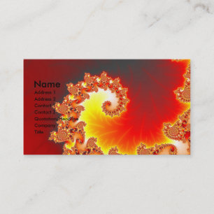 Flammande tentakel - Fractalkonst Visitkort