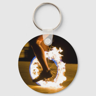 Flammande Unicle Keychain Nyckelring