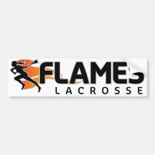 Flammar Lacrossebildekalet Bildekal