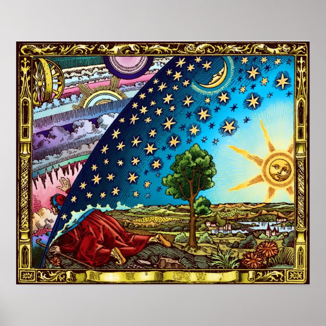 Flammarion Dome Flat Earth Poster (Framsidan)
