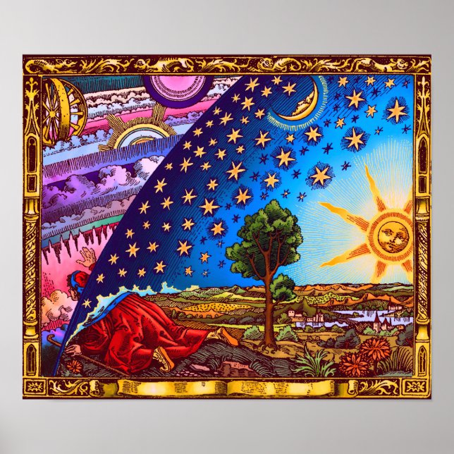 Flammarion Dome Poster (med gräns) (Framsidan)