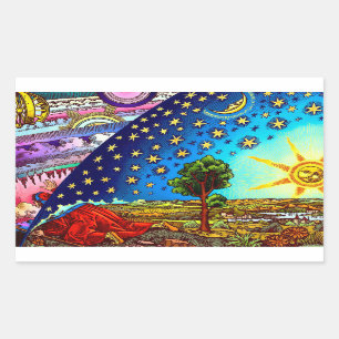 Flammarion Dome Stickers Rektangulärt Klistermärke