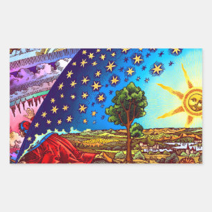 Flammarion Dome Stickers Rektangulärt Klistermärke