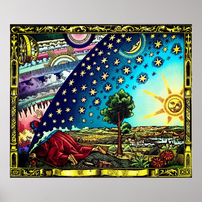 Flammarion Dome Tint Poster - Flat Earth Dome (Framsidan)