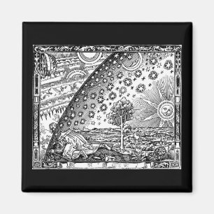 Flammarion Dome Woodcut Engrave Magnet
