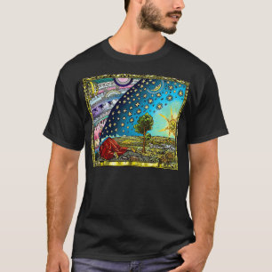 Flammarion Engrave Flat Earth T Shirt