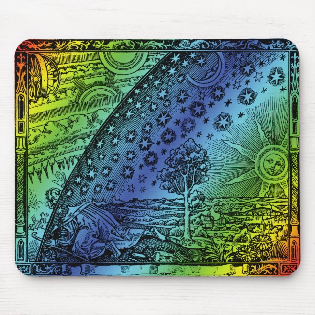 Flammarion Heaven och Earth Engrave Artwork Musmatta (Framsidan)