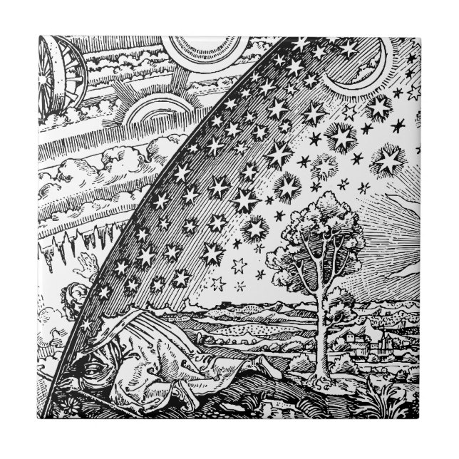 Flammarions Wanderer Kakelplatta (Framsidan)