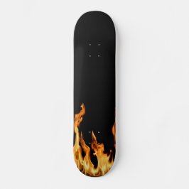 Flammen - Flamm - Flame - Flames - Flames - Feuer  Mini Skateboard Bräda 18,5 Cm
