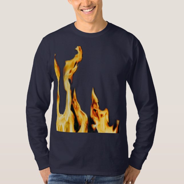 Flammen – Flamme – Flame – Flames – Feuer – Fire T Shirt (Framsida)