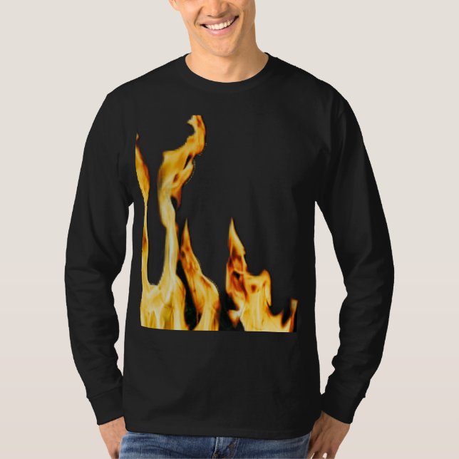 Flammen – Flamme – Flame – Flames – Feuer – Fire T Shirt (Framsida)