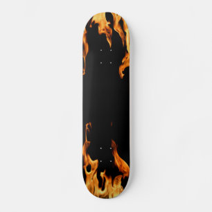 Flammen - Flammet - Flame - Flames - Feuer - Fire  Mini Skateboard Bräda 18,5 Cm