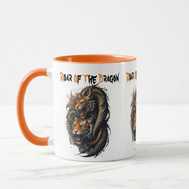 Flammet: Tiger-Dragon Hybrid Mugg (Vänster)