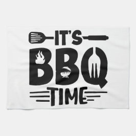 Flammgrillad njutning kökshandduk