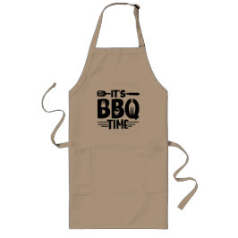 Flammgrillad njutning långt förkläde