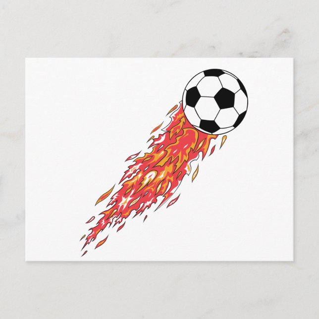 flammor fotboll vykort (Framsida)