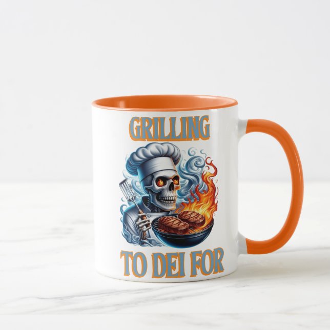 Flammurning Skeleton Mugg (Höger)